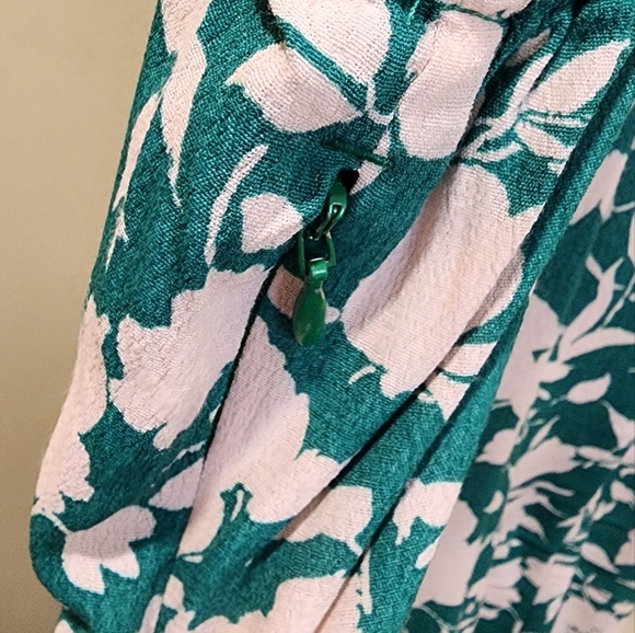 Free Asambly Green Floral Strappy Midi Dress size XL NWT - Picture 4 of 12